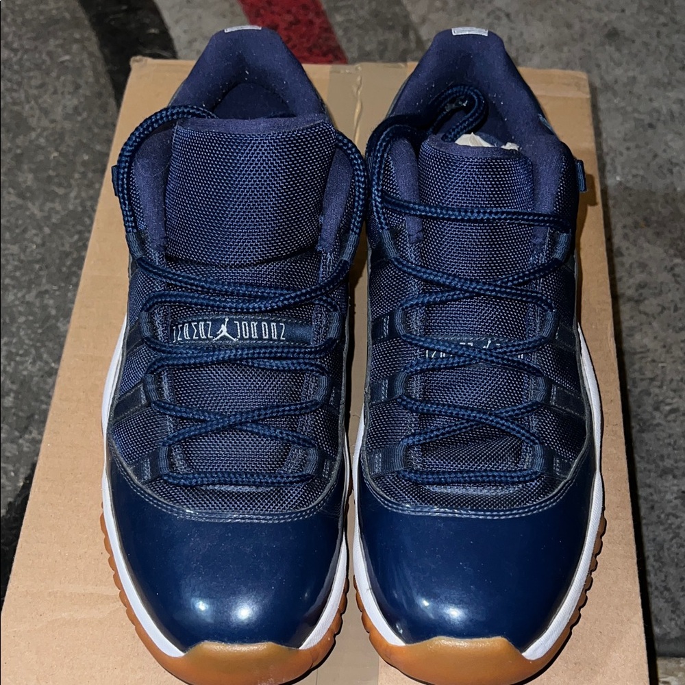 Jordan Athletic Shoes Navy and White